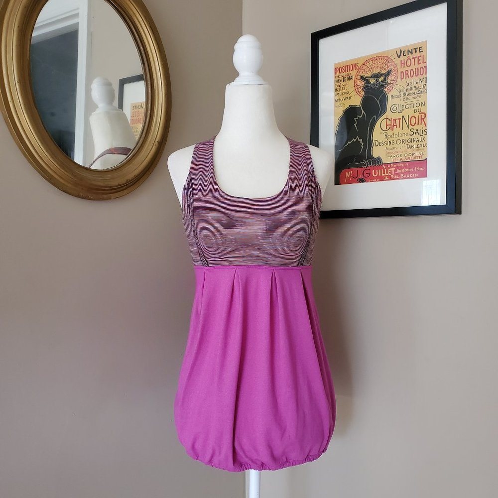 Lululemon Power Dance Striped Tank Top Size 4 EUC - Picture 3 of 16
